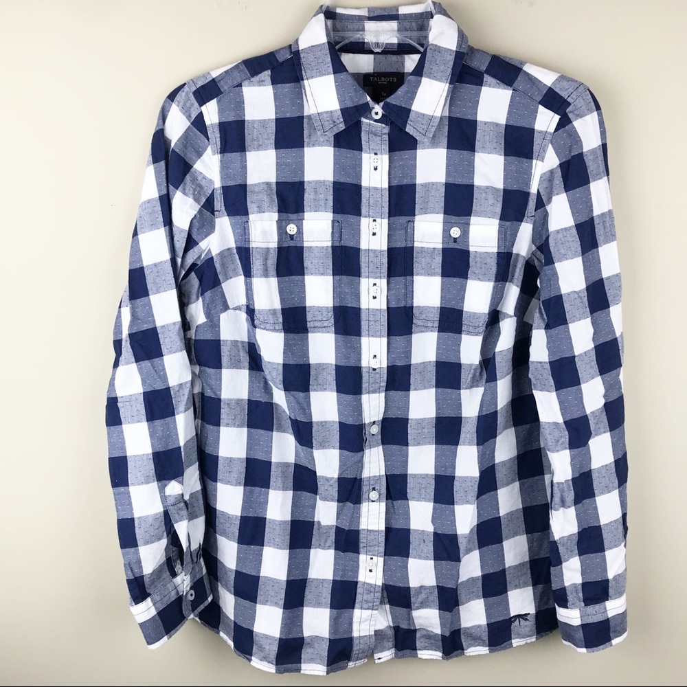 Talbots Gingham Button Down - Excellent Condition! - image 1